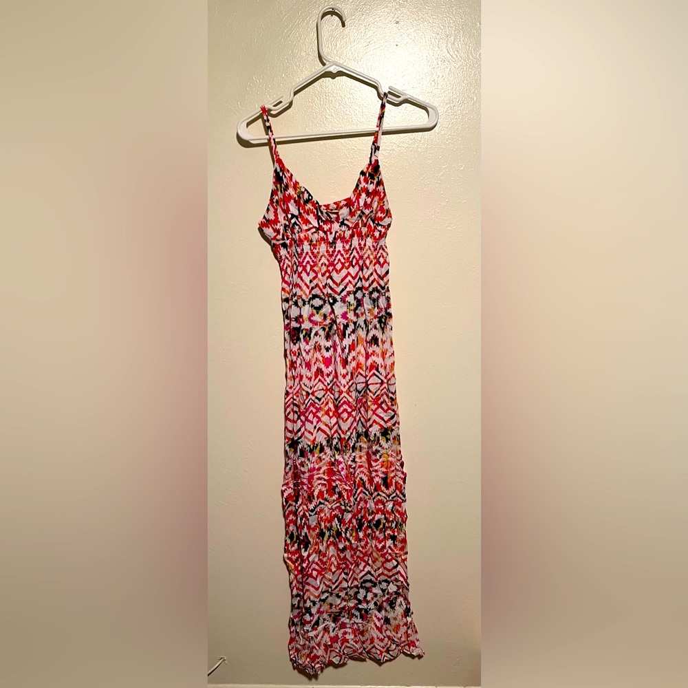 Necessary Objects Red, White, And Black Dress